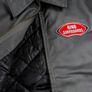 BING NOSERIDER MECHANIC JACKET - GREY - Bing Surfboards