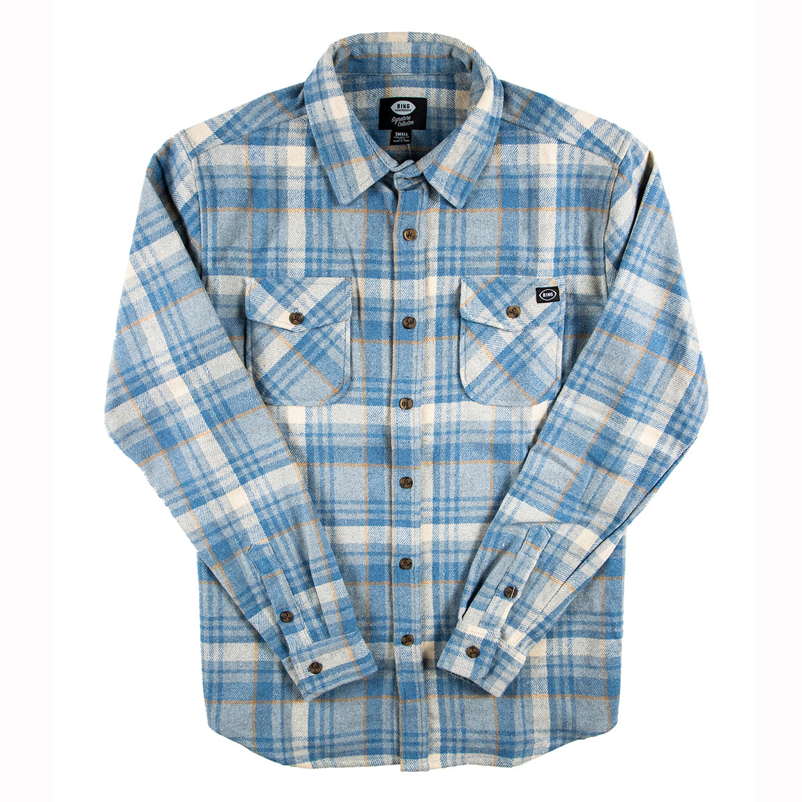 BING DUSTIN FLANNEL - BLUE - Bing Surfboards