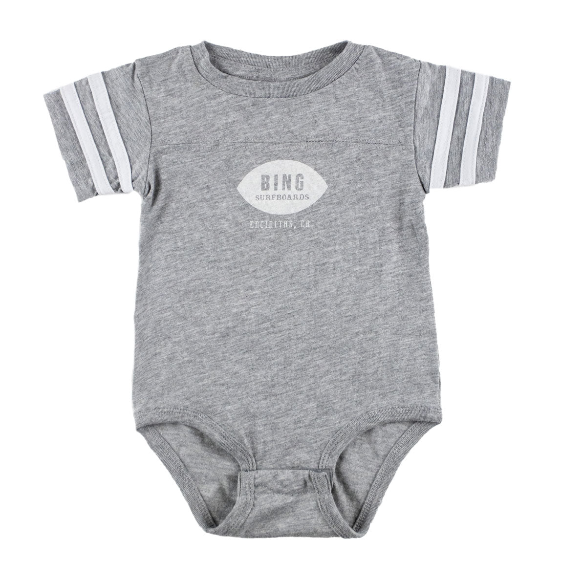 CLASSIC ENCINITAS II Premium Baby Onesie - Vintage Heather - Bing Surfboards